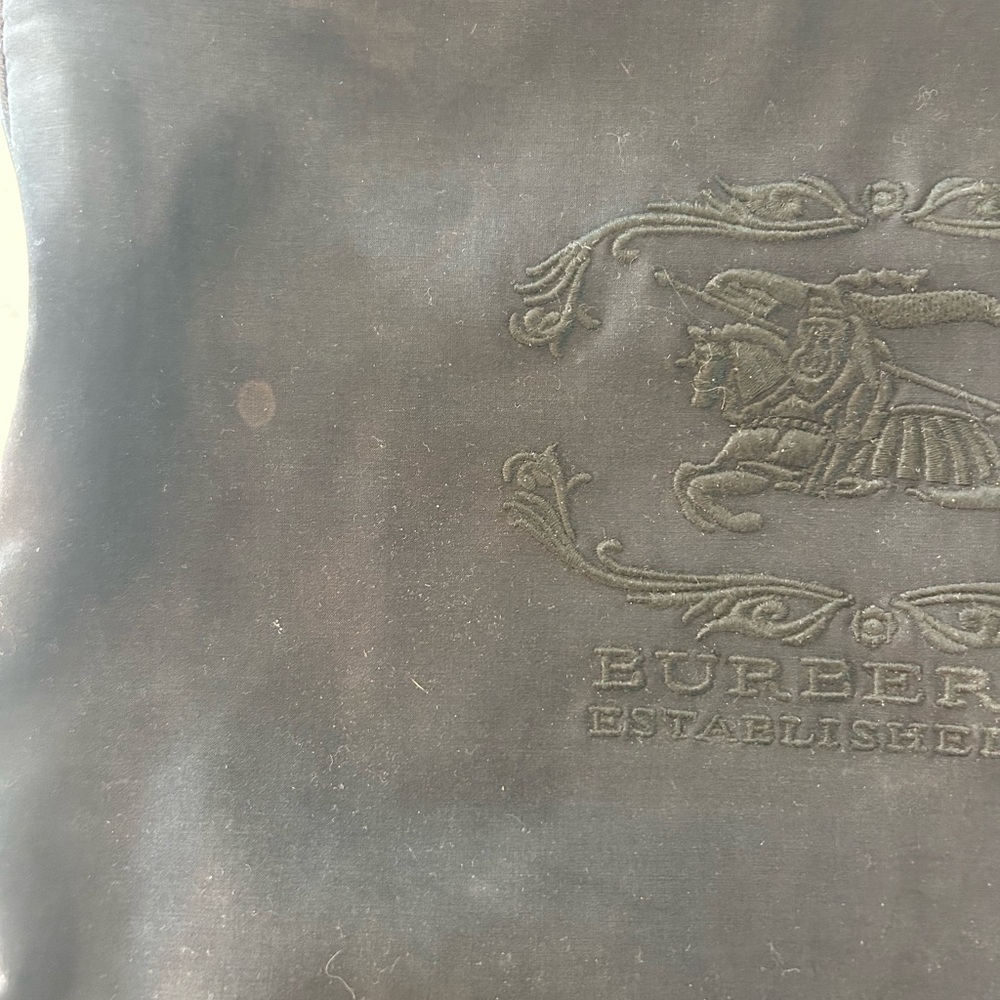 Burberry Black Leather and Canvas Tote 👜 - Picture 2 of 16